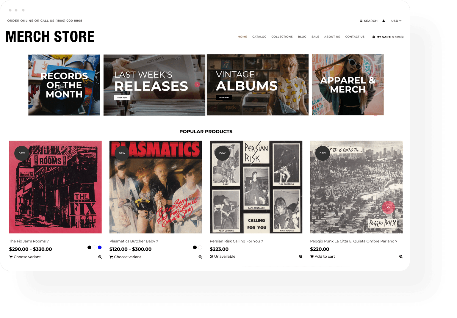 Music Merchandising Store